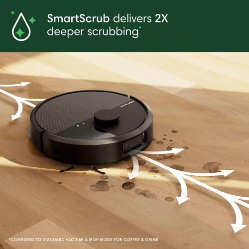 Roomba 505 Combo 13.8 in. Robotic Vacuum and Mop Plus with Smart Navigation Plus AutoWash Dock​ in Black