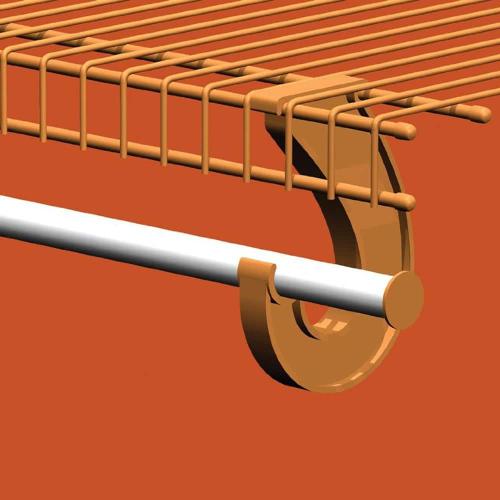 2 ft. - 4 ft. White Adjustable Closet Rod