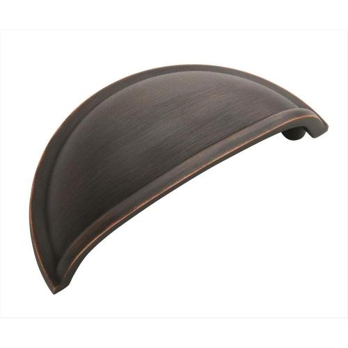 Cup Pulls 3 in. (76mm) Traditional Oil-Rubbed Bronze Cabinet Cup Pull (5-Pack)