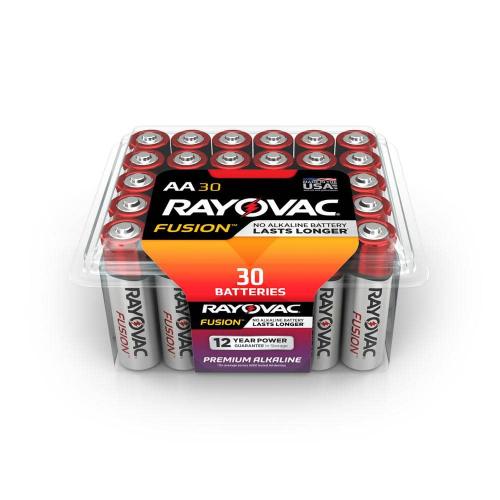AA Fusion Alkaline Batteries (30-Pack)