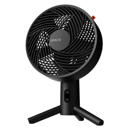 SPIN10 10 3-Speed Oscillating Table Fan, Black