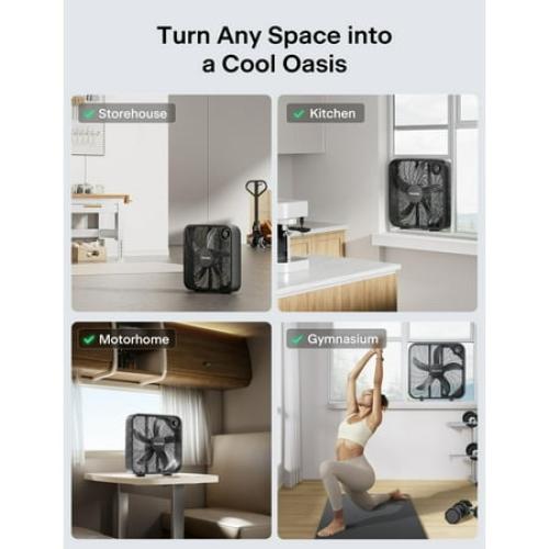 PELONIS Size 20 Inch Box Fan – 3 Speeds, 25ft/s, Floor Fans, Superior Air Throw (2295 CFM), Lightweight, 5 Blades, Portable & Durable for Bedroom, Office, Living Room, Garage