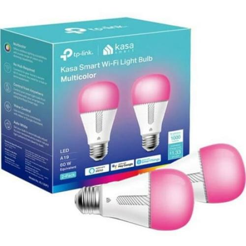 TP-Link KL135P2 KASA Smart Wi-Fi Light Bulb, Multicolor - Pack of 2