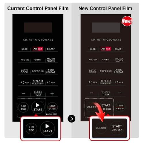 Galanz 0.9 Cu ft Air Fry Countertop Microwave, 900 Watts, Stainless Steel, New