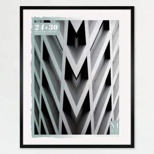 MCS Foundation 16x24 Poster Frame Traditional Brass, Vertical & Horizontal Wall Hanging Large Picture Frame for Photos, Posters & Art Prints (1-Pack)