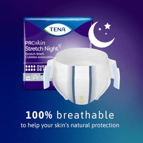 2 pack...TENA ProSkin Overnight Protection Incontinence Briefs, Large / Extra Large, 12 Count