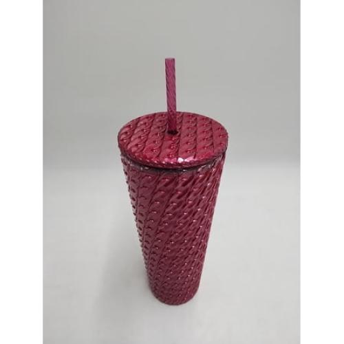 Starbucks Chain Link Burgundy Red 24 Ounce Venti Tumbler