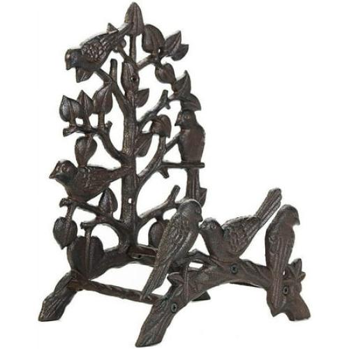 Sungmor Heavy Duty Cast Iron Hose Holder,Garden & Yard Decorative Birds Wall Mounted Hose Butler,Water Pipe Holds,Rack,Hanger,Antique Wall Decorations