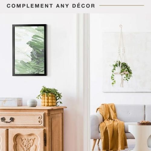 MCS Foundation 16x24 Poster Frame Traditional Brass, Vertical & Horizontal Wall Hanging Large Picture Frame for Photos, Posters & Art Prints (1-Pack)