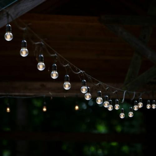 Better Homes & Gardens 24ft LED Globe String Lights, 12 Bulbs, Indoor/Outdoor, Warm White, 1 Count
