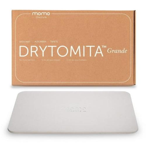 Momo Lifestyle Stone Bath Mat Drytomita 24 X 15 Linen Gray, Diatomaceous Earth, Non-Slip Super Absorbent Quick Drying Shower Mat Bathroom Accessory for Home Spa