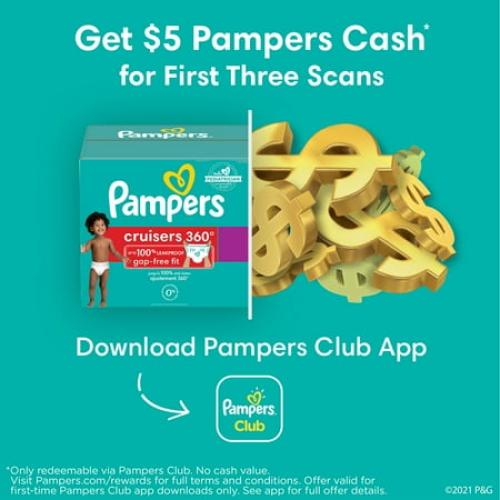 Pampers Cruisers Diapers 360 Size 5, 128 Count (Select for More Options)