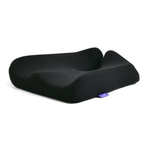 Cushion Lab Patented Pressure Relief Seat Cushion for Long Sitting Hours on Office & Home Chair - Extra-dense Memory Foam for Soft Support. Chair Pad for Hip, Tailbone, Coccyx, Sciatica Relief - Black