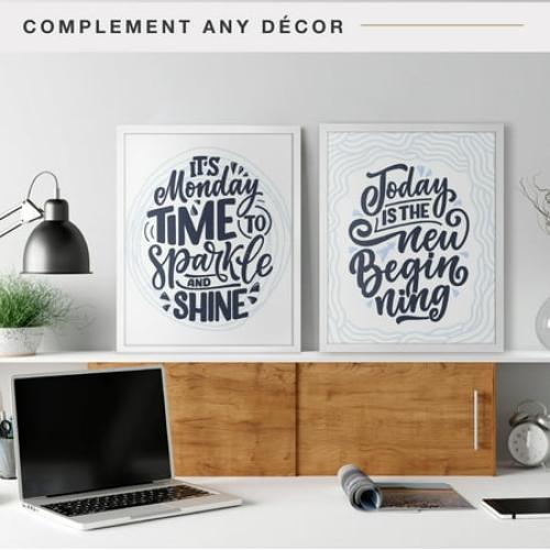 MCS Foundation 16x24 Poster Frame Traditional Brass, Vertical & Horizontal Wall Hanging Large Picture Frame for Photos, Posters & Art Prints (1-Pack)