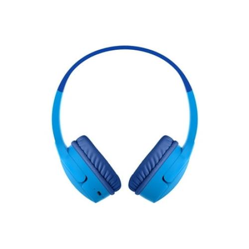 Color Blue Belkin SoundForm Mini - Headphones with mic - on-ear - Bluetooth - wireless, wired - 3.5 mm jack - blue