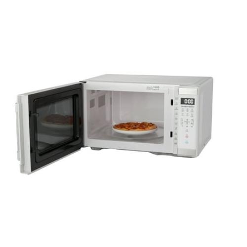 Hamilton Beach 1.1 Cu. ft. Countertop Microwave Oven, 1000 Watts, White Stainless Steel