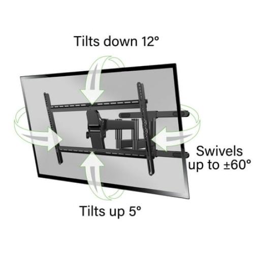 SANUS VuePoint Full-Motion TV Mount for TVs 42-85 up to 120 lbs