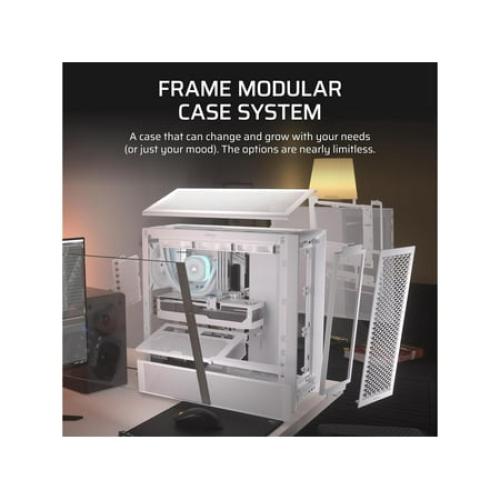 Corsair Frame 4000D White Steel / Tempered Glass ATX Mid Tower Computer Case