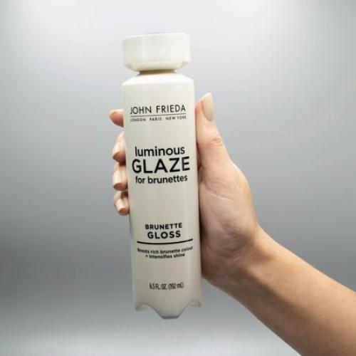 John Frieda Brilliant Brunette Luminous Glaze for Glossy Brown Hair Color, 6.5 fl oz