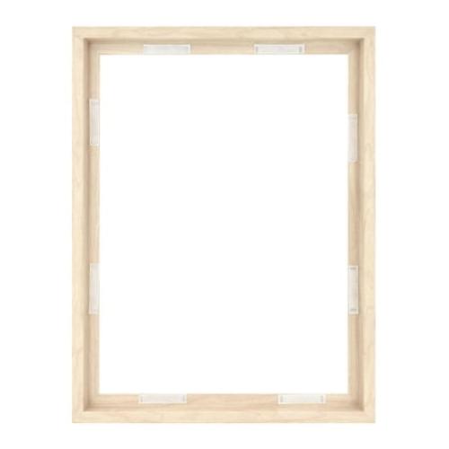 MCS Canvas Float Frames 16x20 Frame, Black Frame for Finished Canvases, Vertical & Horizontal Wall Hanging Large Frame with Adhesive for Canvas Paintings (1-Pack)