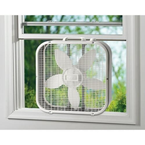 Lasko 20 Classic Box Fan with Weather-Resistant Motor, 3 Speeds, 22.5 H, White, B20200, New