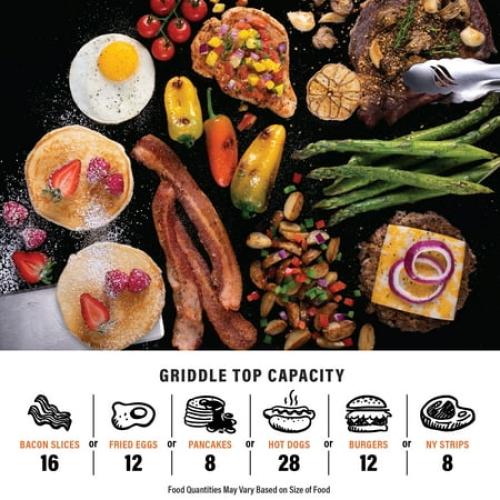 Blackstone Adventure Ready 20”x14” 2-Burner Propane Camping Griddle with Latching Hood and Handle