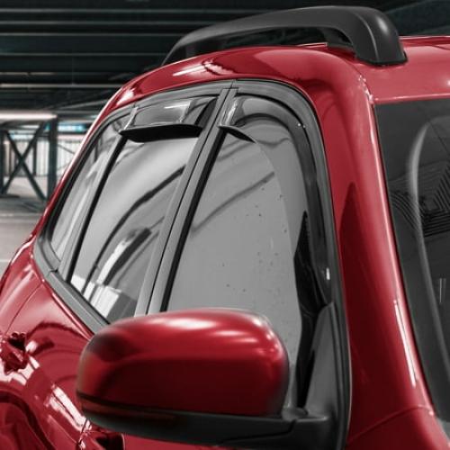 Voron Glass in-Channel Extra Durable Rain Guards for Jeep Cherokee 2014-2023, Window Deflectors, Vent Window Visors, 4 Pieces - 220107