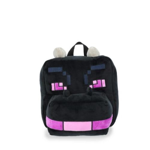 Minecraft Boys Ender Plush Backpack, 12.5 Black