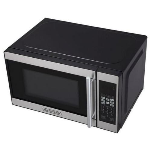 BLACK DECKER 0.7 cu ft Countertop Microwave Oven in Black