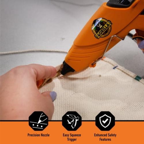Gorilla Glue Orange and Black Dual Temp Full-Size Hot Glue Gun