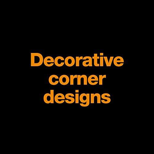 Fiskars 3-in-1 Corner/Border Punch - Craft Paper Cutter with Decorative Designs - Lace