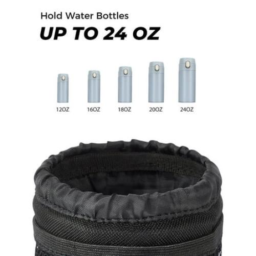 KEMIMOTO Motorcycle Cup Holder, Oxford Fabric Motorcycle Drink Holder with 0.6-1.5 Alligator Clamp, Universal Water Bottle Cup Accessories for Bike, ATV/UTV, Scooter, Boat, Walker