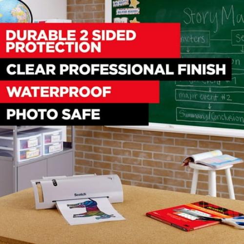 Scotch Thermal Laminator Plus 2 Letter Size Pouches (TL902)