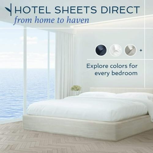 Hotel Sheets Direct 100% Bamboo 3 Piece Bed Sheet Set, Twin XL, White