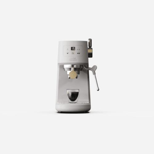 Thyme & Table Barista Mini Espresso Machine with 15-Bar Pressure and Steam Wand, Sand White