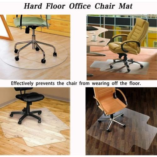 FreeLung Office Chair Mat for Hard Floors 48x36 in Clear Floor Home PVC Protector Mat