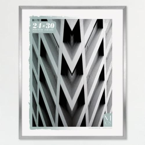 MCS Foundation 16x24 Poster Frame Traditional Brass, Vertical & Horizontal Wall Hanging Large Picture Frame for Photos, Posters & Art Prints (1-Pack)