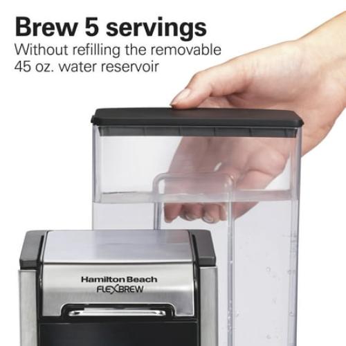 Hamilton Beach FlexBrew 4-in-1 Coffee Maker, Single Serve & Full Pot Coffee Brewer with Removable 45 oz Water Reservoir‼️light dirt‼️