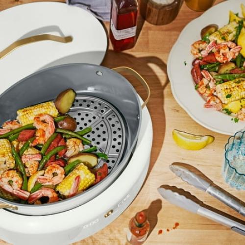 Beautiful 10 in 1, 6 Qt Electric Multi-Cooker, White Icing by Drew Barrymore