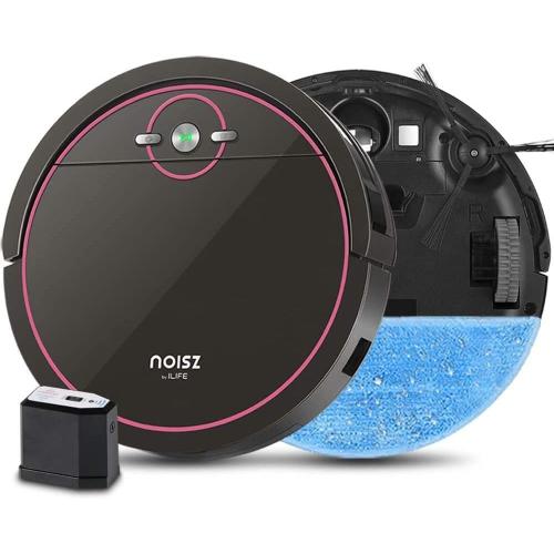 by ILIFE S5 Pro Robot Vacuum and Mop 2 in 1, ElectroWall, Automatic Self-Charging, Water Tank，Tangle-Free, Quiet, Ideal for Pet Care, Hard Floor and Low Pile Carpet, Black