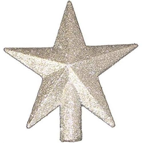 PLASTIC GLITTERED STAR TREETOP