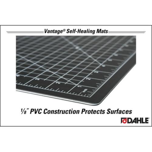 Dahle Vantage 10673 Premium Self-Healing Cutting Mat, 24x36, 1/2 Grid, Perfect for Crafts & Sewing, Black