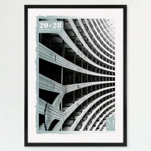 MCS Foundation 16x24 Poster Frame Traditional Brass, Vertical & Horizontal Wall Hanging Large Picture Frame for Photos, Posters & Art Prints (1-Pack)