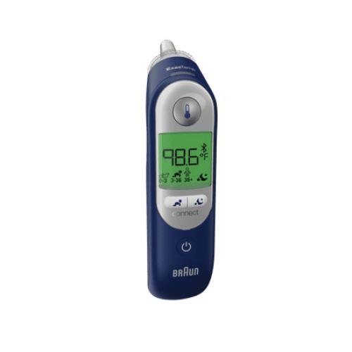 Navy Blue Braun ThermoScan 7  Connect Ear Thermometer, IRT6575US