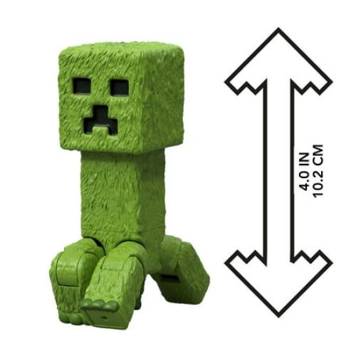 Minecraft Creeper Action Figure & Accessories, 4-inch Toy Set Inspired by A Minecraft Movie