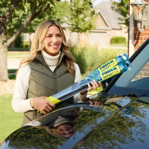 Rain-X Expert Fit Beam 24 Windshield Wiper Blade, Premium Wipers for Streak-Free, All-Weather Performance