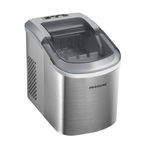 Frigidaire 26 lb. Countertop Self Cleaning Ice Maker EFIC120-SS-SC, Stainless Steel