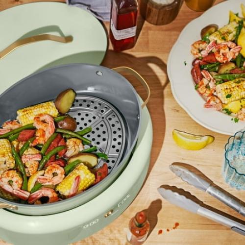 Beautiful 10 in 1, 6 Qt Electric Multi-Cooker, Sage Green by Drew Barrymore