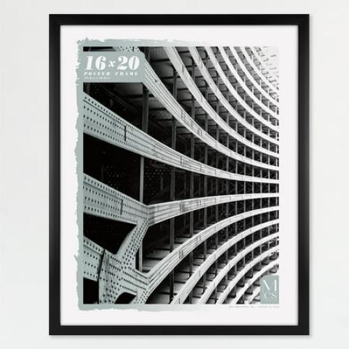 MCS Foundation 16x24 Poster Frame Traditional Brass, Vertical & Horizontal Wall Hanging Large Picture Frame for Photos, Posters & Art Prints (1-Pack)