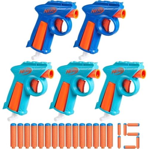 NERF N Series Flex Plart Pack with 5 Blasters & 15 Darts for 8 Years